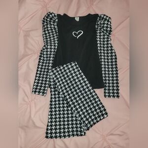 Black and White Houndstooth Outfit